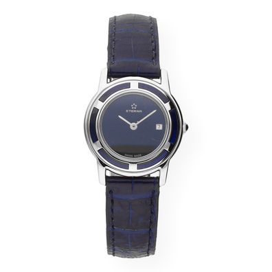 Eterna Damenarmbanduhr 3706.41.18.148 Leder blau