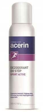 Acerin Sport Fuss-Deo Spray 150ml - Lang anhaltender Schutz und Frische fuer Aktive