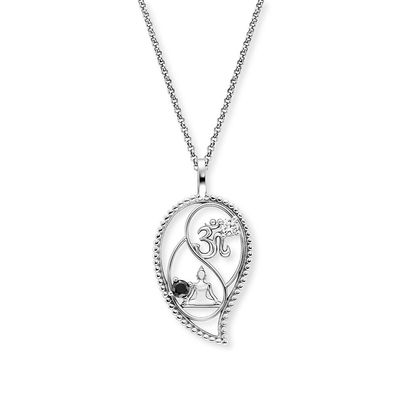 Engelsrufer Damen 925 Silber Halskette ERN-YIYADROP-ZI Zirkonia, Ying Yang Symbol