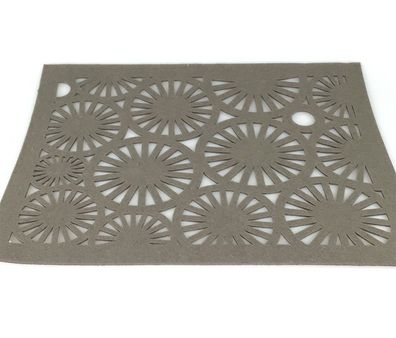Gilde Tischläufer Filz dunkelgrau 45x35