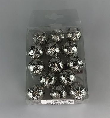 Formano Set 12 Kugeln Marrakesch sil