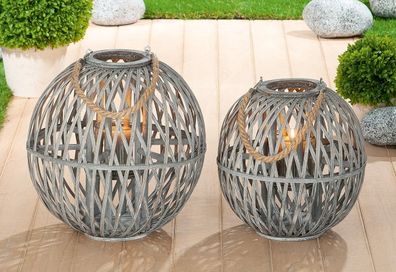 Gilde Weide/ Glas Laterne " Boccia " VE 4 69071