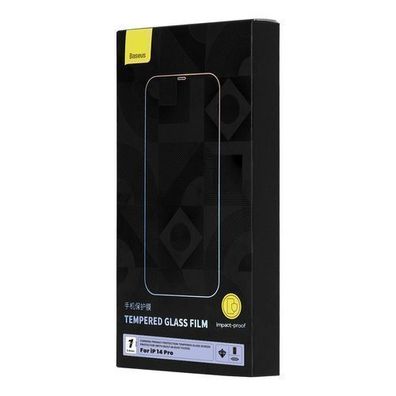Baseus Anti-Spy Displayschutzglas fuer iPhone 14 Pro - 0,4mm Vollflaechenschutz mi