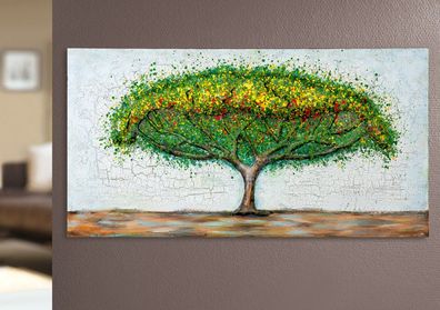 Gilde Bild "Tree" Metall grün 38211