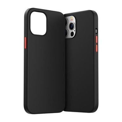 Joyroom Farbserie Handyhuelle fuer iPhone 12 mini, Schwarz, Modell JR-BP798