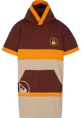 Wave Hawaii Travel Poncho Porlamar, brown-orange, S-M WH4035
