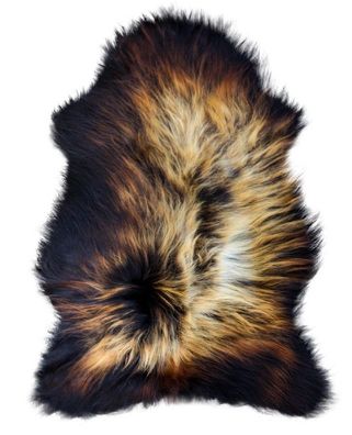 Heitmann Felle Nordland-Schnuckenfell Farbe: Naturschwarz mit geflammten Spitze
