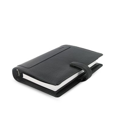 Filofax Personal Planer Holborn Leder Schwarz Agenda A6 Organizer 23mm Ringung 025116