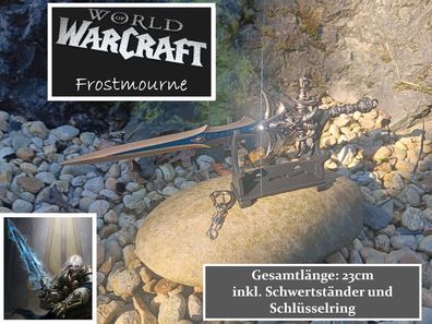 NEU World of WarCraft Mini Schwert Frostmourne 23cm für Sammler Deko Gamer WOW