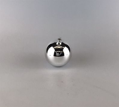 Rödentaler Weihnachtskugel Glas silber D:8cm