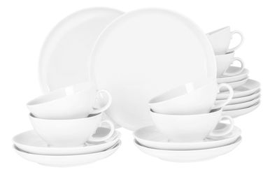 Seltmann Weiden Teeservice 18-teilig A rund Lido weiss 001.765917