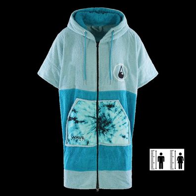 Wave Hawaii Zip Poncho Cotton Flyh, Size M WH4042