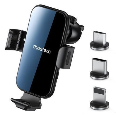 Choetech Magnetische Induktionsladegeraet mit Halterung - Schwarz (T201-F)