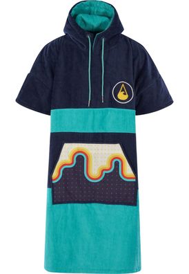 Wave Hawaii Cotton Velours Poncho Bluebow, Size XL WH4034