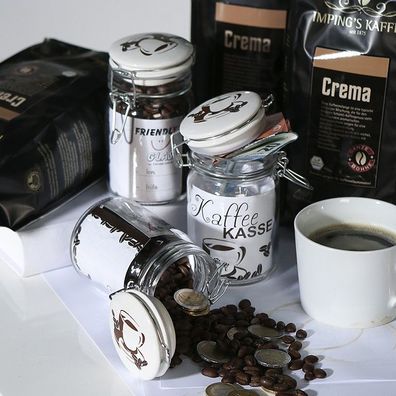 Casablanca Friendly Glas Kaffeekasse Höhe: 12 cm Ø 6.50 cm 87968