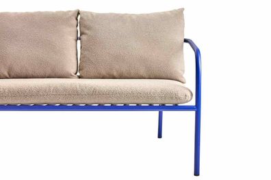 Brafab - Gartensofa Bendt mit Kissen, Indigo Blau