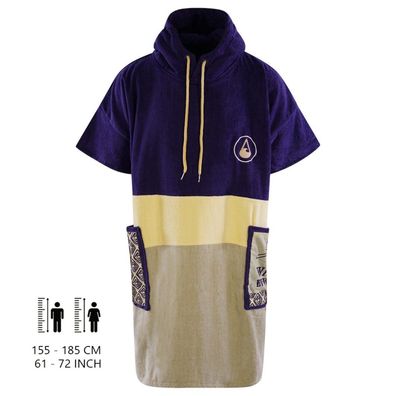 Wave Hawaii Cotton Velours Poncho Hoopa, Size M WH4061