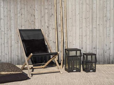 Brafab - Windlicht Belfort aus Aluminium Big, Schwarz