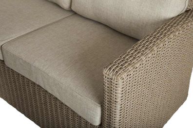 Brafab - Gartensofa Ashfield mit Kissen, Beige