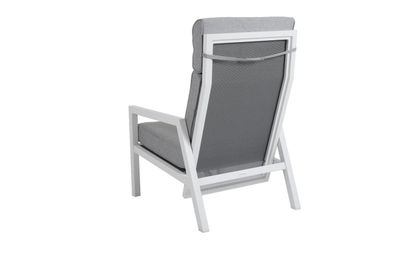 Brafab - Gartensessel Belfort mit verstellbarer Réckenlehne, Weiß