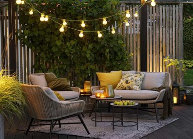Brafab - Gartensofa Pembroke mit Kissen, 2-Sitzer