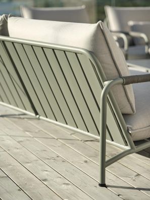 Brafab - Gartensofa Lerberget mit Kissen, Grén