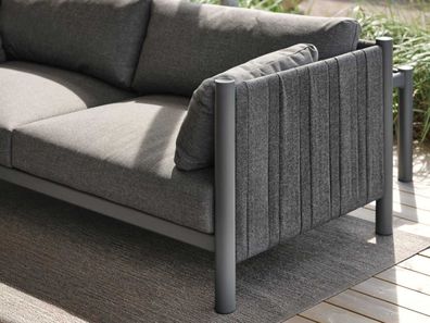Brafab - Gartensofa Brad mit Kissen, Anthrazit