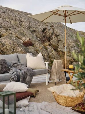 Brafab - Gartenbank Samvaro 3-Sitzer, Weiß
