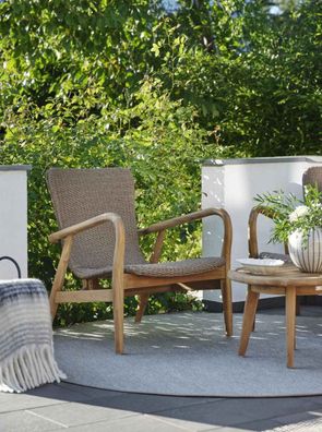 Brafab - Gartensessel Lilja aus Teakholz mit Geflecht