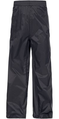 Trespass Kinder Regenhose Qikpac Pant - Unisex Kids Packaway Trousers Black