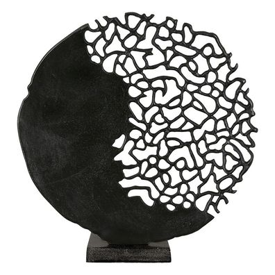 Gilde Skulptur "Osaka" schwarz H: 44 cm B: 41 cm T: 10cm 43491