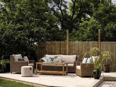 Brafab - Gartensofa Sandkorn mit Kissen
