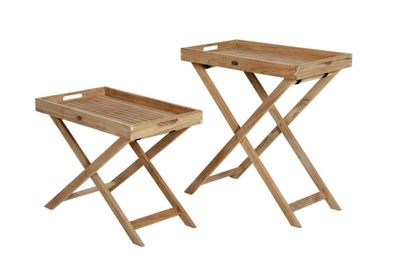 Brafab - Gartenbeistelltisch Turin aus Teakholz, High