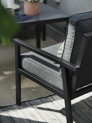 Brafab - Garten-Set Rana No.3, Schwarz
