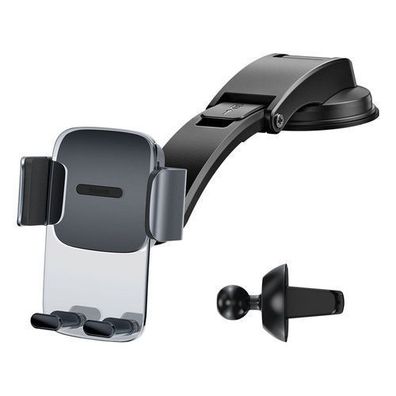 Baseus 2-in-1 KFZ Halterung fuer Armaturenbrett und Lueftungsgitter, Schwarz (Mode