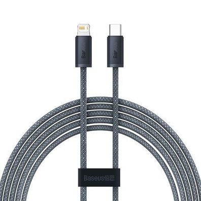 Baseus Silbernes PD 20W Lightning zu USB-C Kabel, 480Mb/s, 2m Laenge