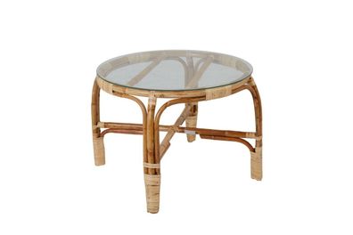 Brafab - Gartencouchtisch Vallda aus Rattan Ø 70 cm