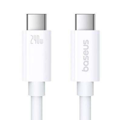 Baseus Hochleistungs-USB-C auf USB-C Kabel 240W PD, 8K 60Hz, 1m, Weiss