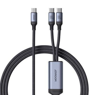 Joyroom Speedy Serie S-A21 2-in-1 USB-C zu USB-C Kabel, 100W Leistung, 1,5m Laeng