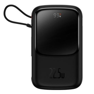 Baseus Qpow 10000mAh Powerbank mit Display, 22,5W Schnellladung, QC/PD/SCP/FCP,