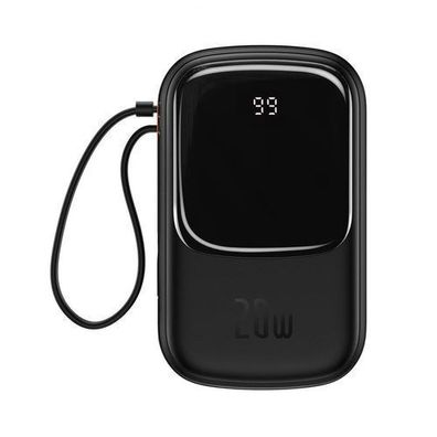 Baseus Qpow Powerbank 20.000mAh, Schnellladefunktion 20W QC/PD/SCP/FCP, Mit Ligh