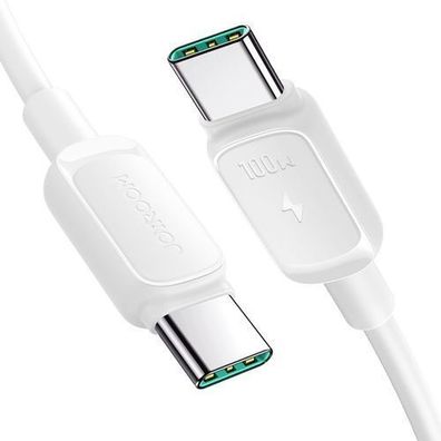 Joyroom A14 Multifarb-Serie USB-C/USB-C Ladekabel 100W, 1.2m, Weiss