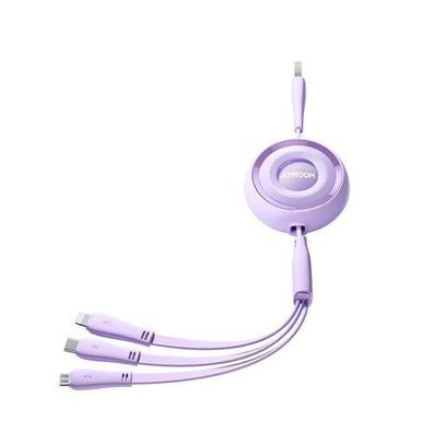 Joyroom Multifunktions-Ladekabel 3-in-1, einziehbar, 1m, USB-C/Lightning/micro U