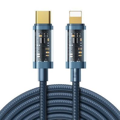 Joyroom S-CL020A20 2m Lightning/USB-C Kabel PD 20W Blau - Hochgeschwindigkeits-L