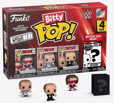 Funko Bitty PoP! WWE - Bret Hit - Shawn - Mean Gene - 4 er Pack - 4613