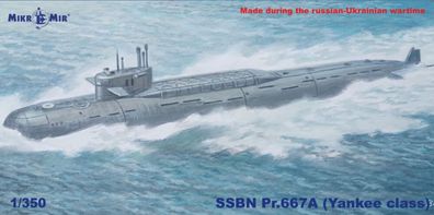 Micro Mir AMP 1:350 MM350-045 Soviet submarine SSBN Pr.667a (Yankee class)
