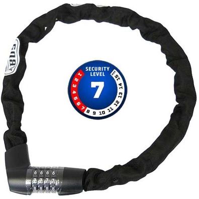 Tresor 1385 , L = 110 cm, Ø = 7 mm, schwarz, Abus, 48628