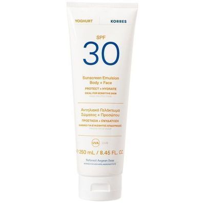 Korres Yoghurt Sonnencreme fuer Gesicht & Koerper LSF 30, 250ml