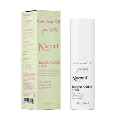 Nacomi Professional Gesichtsserum mit 2% Salicylsaeure & PHA - Intensive Pflege,