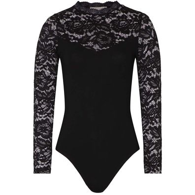 Hangowear Spitzenbody Amina schwarz - Größe: L